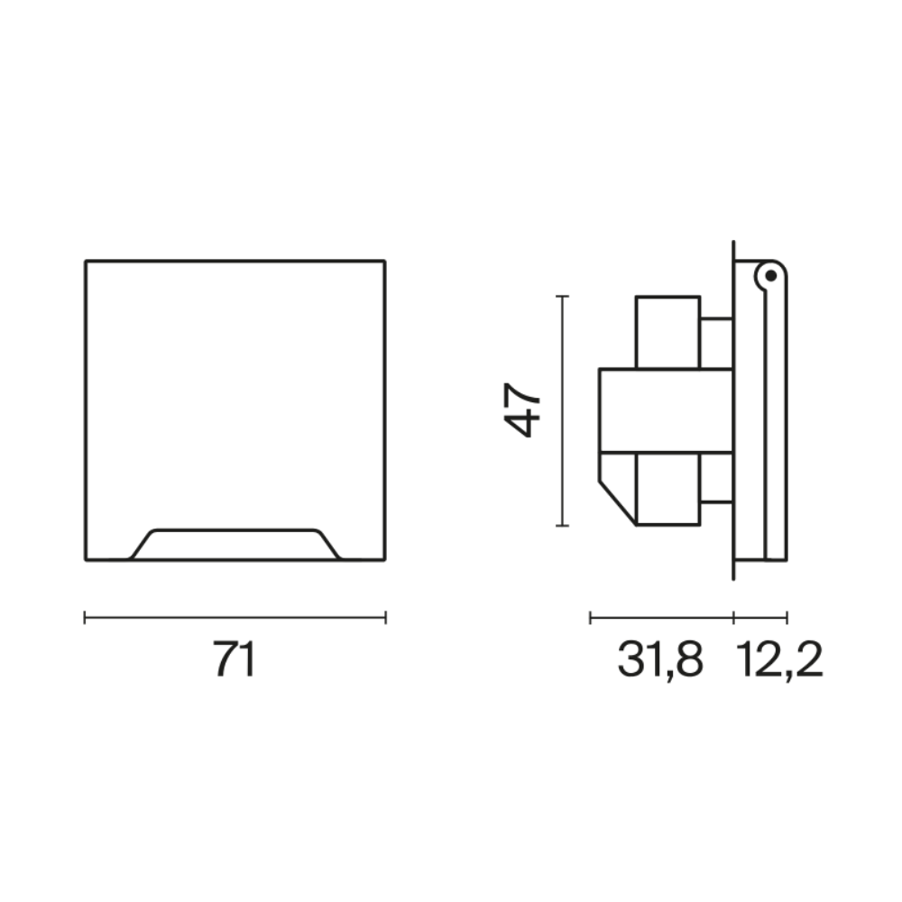 Розетка встраиваемая Voltum S70 с заземлением, защитными шторками и крышкой Графит VLS040307 — изображение 6