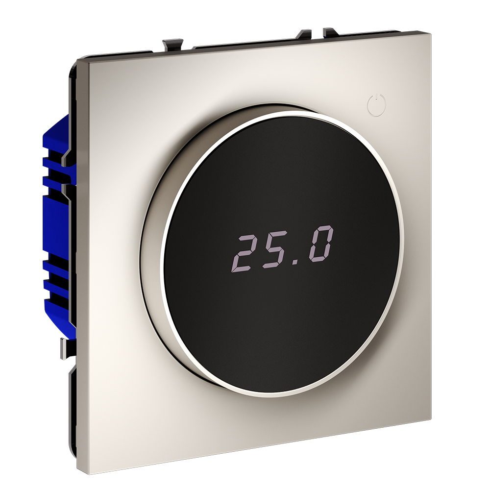 Терморегулятор электронный Voltum S70 с индикацией и датчиком, для теплого пола Кашемир VLS070103