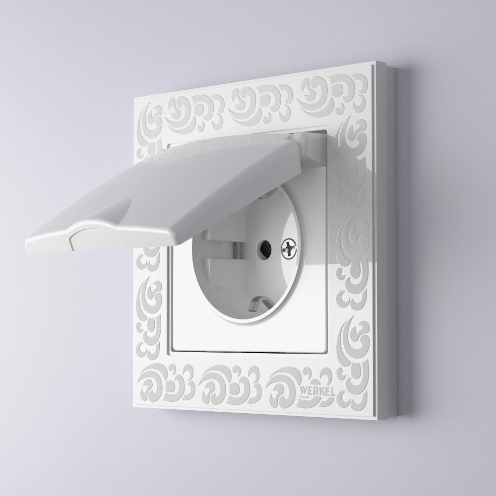 Рамка из поликарбоната Werkel Flock на 1 пост Белый W0012301 — изображение 2