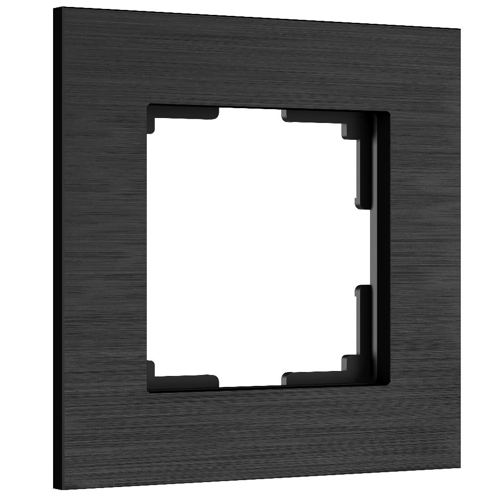 Рамка из металла Werkel AluMax на 1 пост Черный алюминий W0013508
