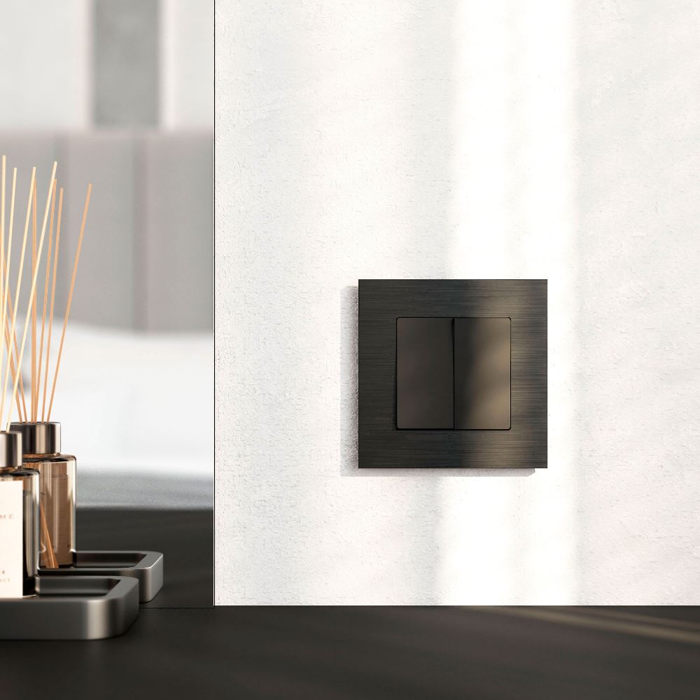 Рамка из металла Werkel AluMax на 1 пост Черный алюминий W0013508 — изображение 2