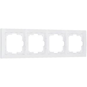 Рамка из поликарбоната Werkel Snabb basic на 4 поста Белый W0042001
