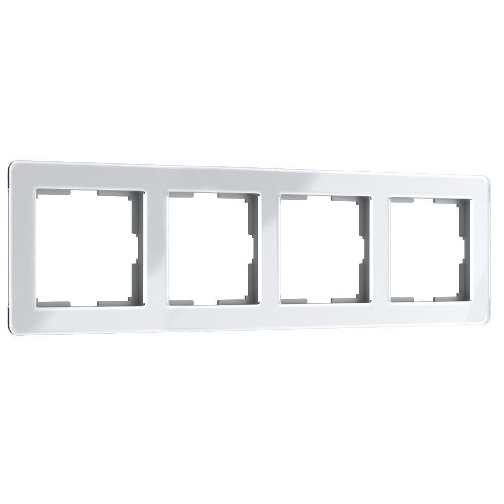 Рамка акриловая Werkel Acrylic на 4 поста Белый W0042701