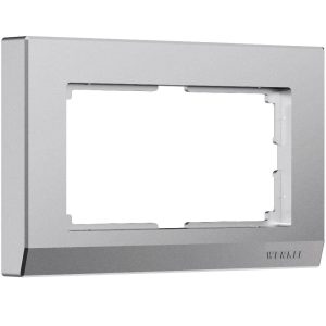 Рамка для двойной розетки Werkel Stark Серебряный матовый W0081865