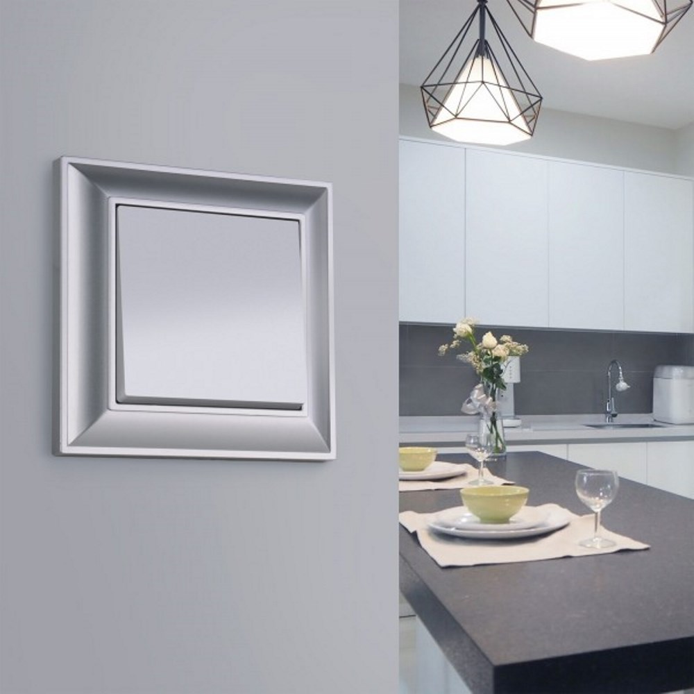 Выключатель одноклавишный встраиваемый Werkel Cеребряный W1110006 — изображение 3