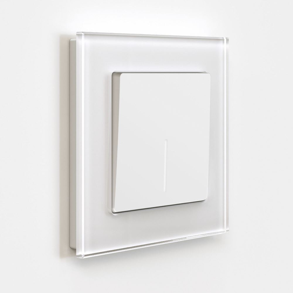 Выключатель одноклавишный встраиваемый Werkel с подсветкой Белый матовый W1110161 — изображение 2