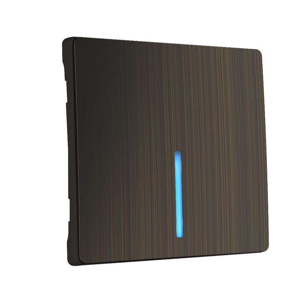 Клавиша для выключателя одноклавишного Werkel c подсветкой Бронза W1119112