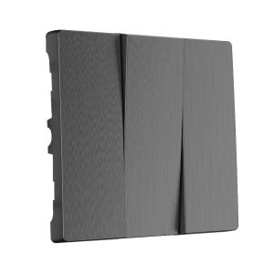 Набор клавиш для выключателя трехклавишного Werkel Графит рифленый W1139004