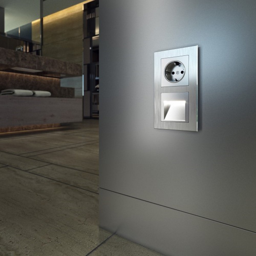 Розетка встраиваемая Werkel с заземлением Серебряный W1171006 — изображение 3