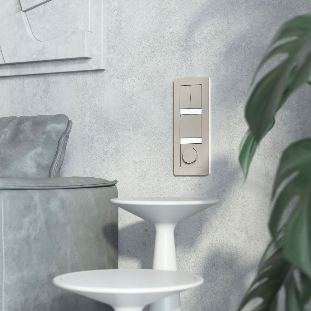 Выключатель одноклавишный встраиваемый проходной Werkel Дымчатый W1212004 — изображение 3