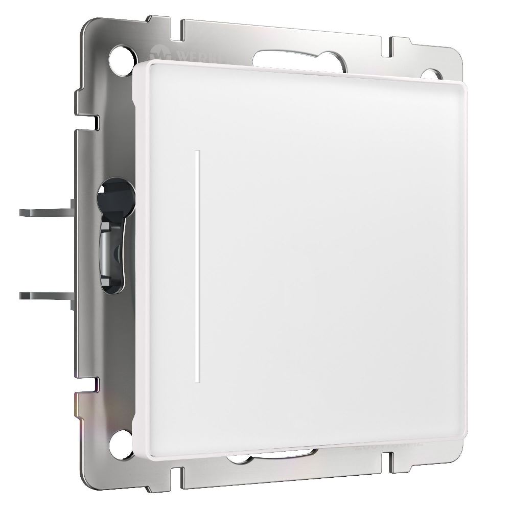 Выключатель одноклавишный встраиваемый сенсорный Werkel с подсветкой Белый W4512001