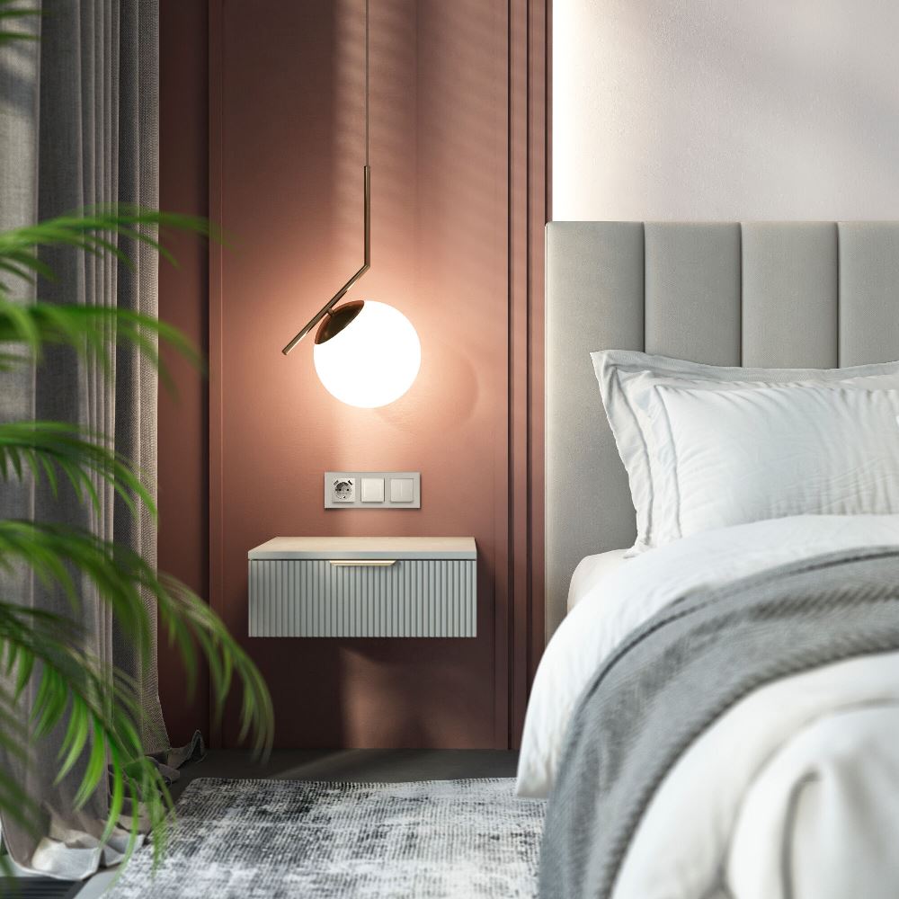 Выключатель двухклавишный встраиваемый сенсорный Werkel с подсветкой Дымчатый W4522014 — изображение 3