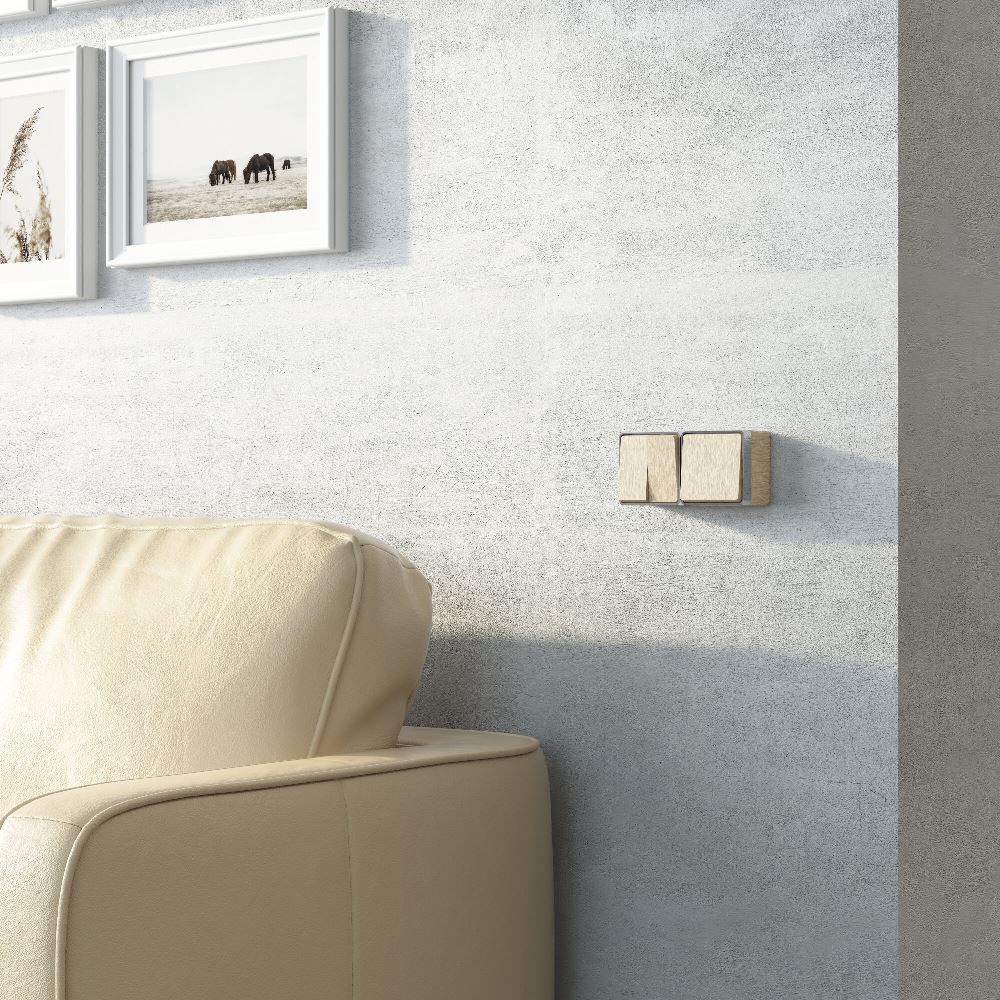 Выключатель одноклавишный накладной проходной Werkel Шампань рифленый W5012010 — изображение 2