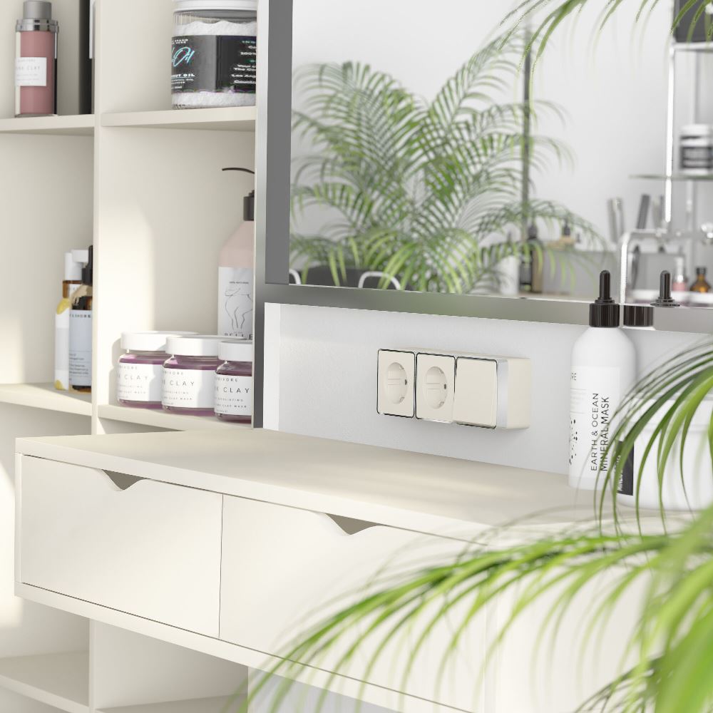 Розетка накладная Werkel Gallant с заземлением Слоновая кость W5071003 — изображение 2