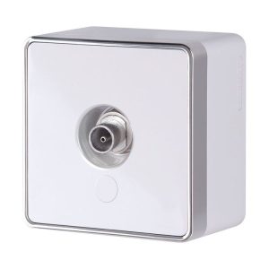 ТВ-розетка накладная оконечная Werkel Gallant Белый W5083001