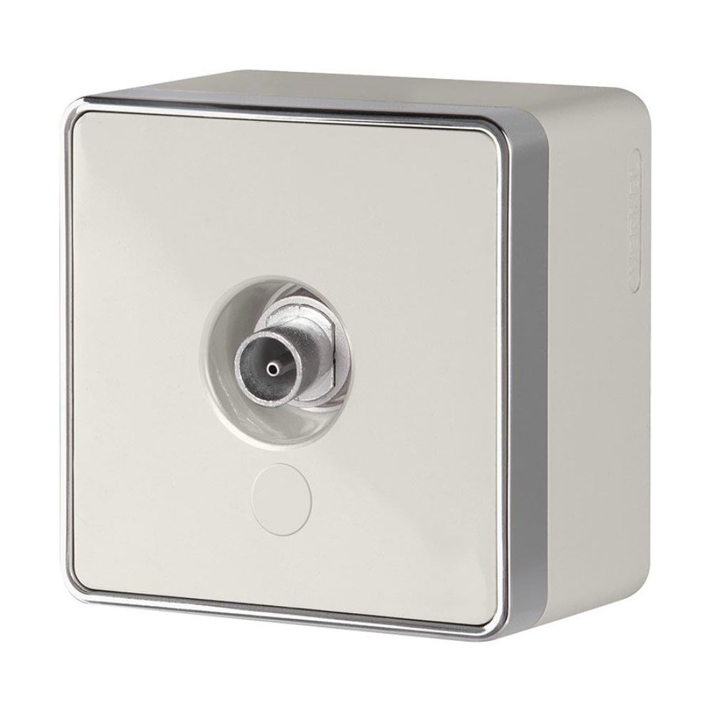 ТВ-розетка накладная оконечная Werkel Gallant Слоновая кость W5083003