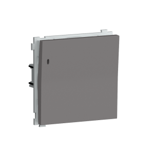 Выключатель одноклавишный встраиваемый Donel R98 с подсветкой Шоколад матовый DA03101-DA29042