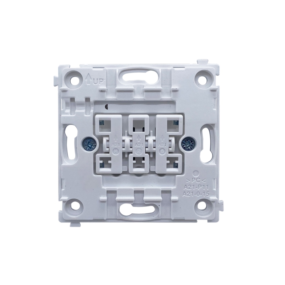 Выключатель трехклавишный встраиваемый Donel R98 с подсветкой Алюминий матовый DA03103-DA28326 — изображение 5