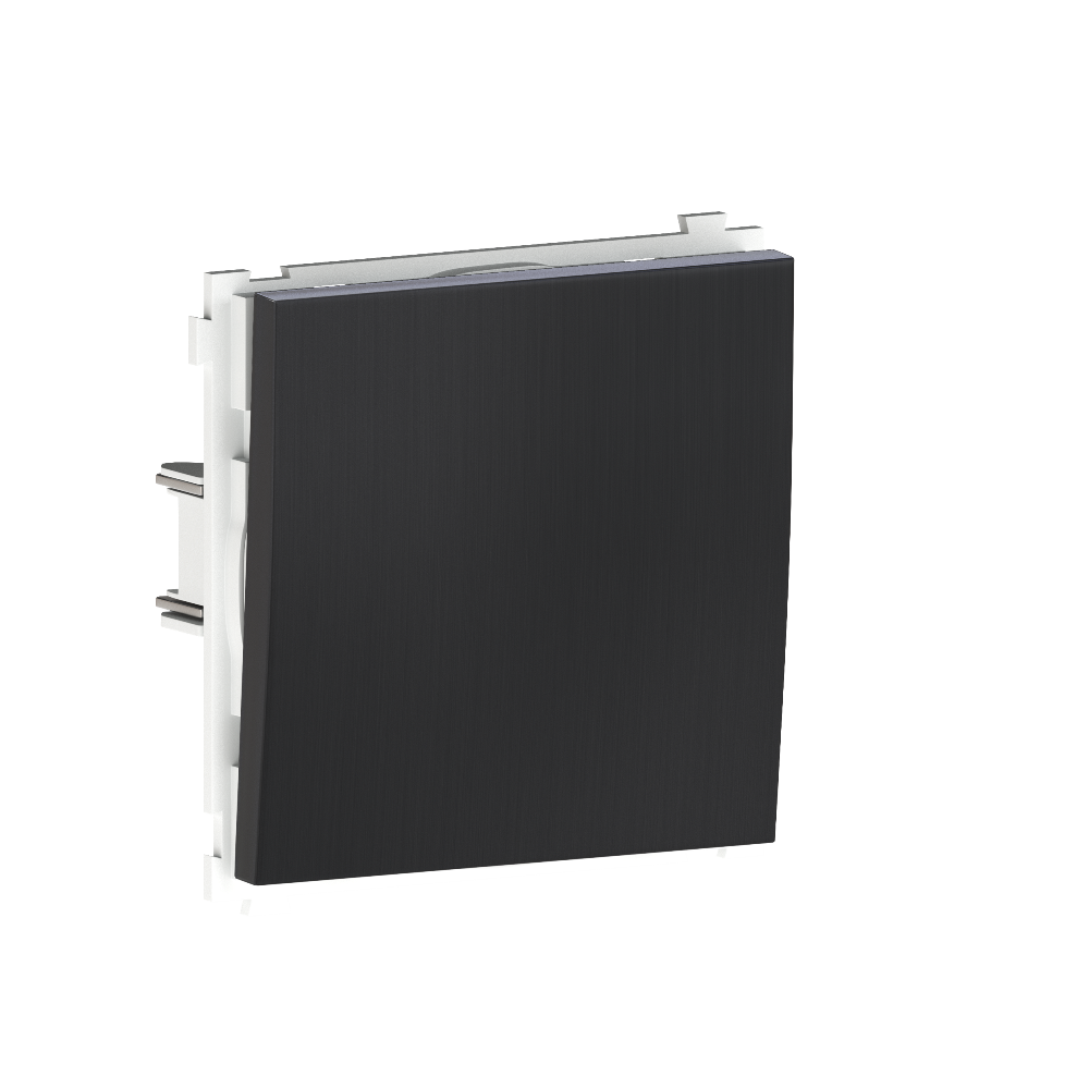 Выключатель одноклавишный встраиваемый Donel R98 Metal Вороненая сталь DA10100-DA296GS