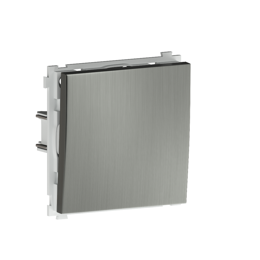 Выключатель одноклавишный встраиваемый Donel R98 Metal Никель DA10100-DA296NB