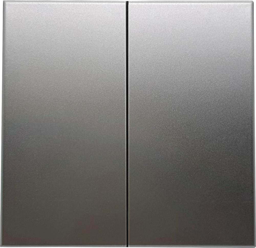 Выключатель двухклавишный встраиваемый Donel R98 Metal Благородная сталь DA10500-DA295ES — изображение 2