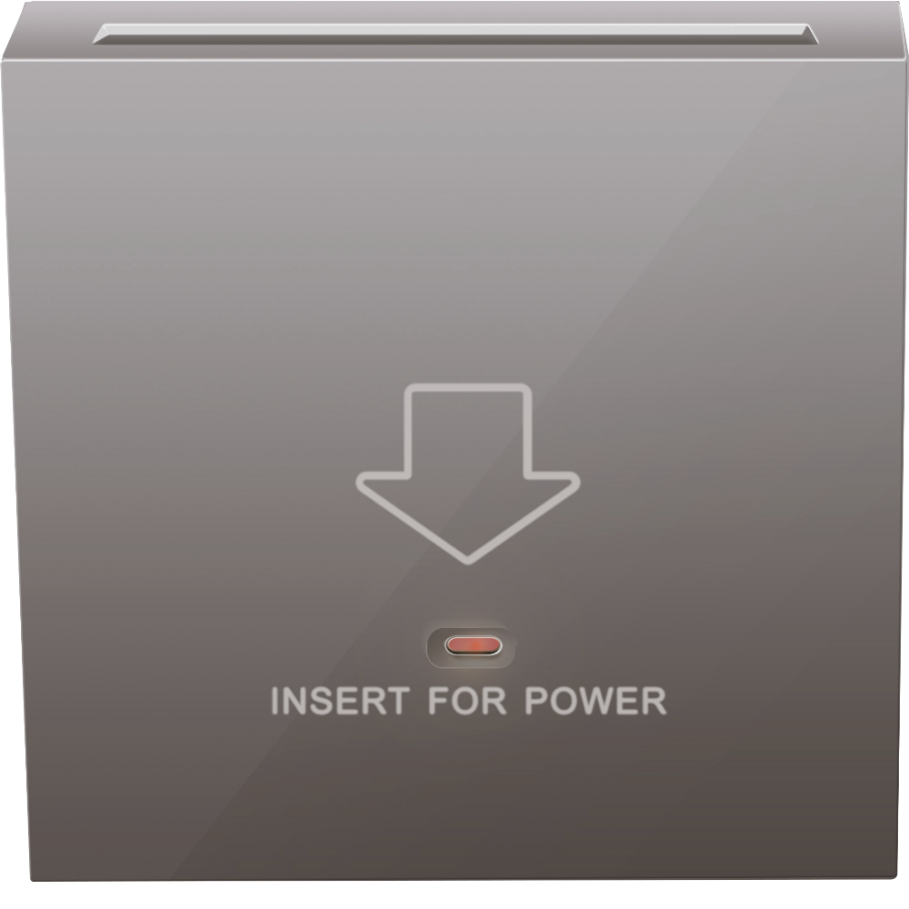 Выключатель электронный карточный встраиваемый Donel R98 Сталь матовая DA14000-DA59037 — изображение 2