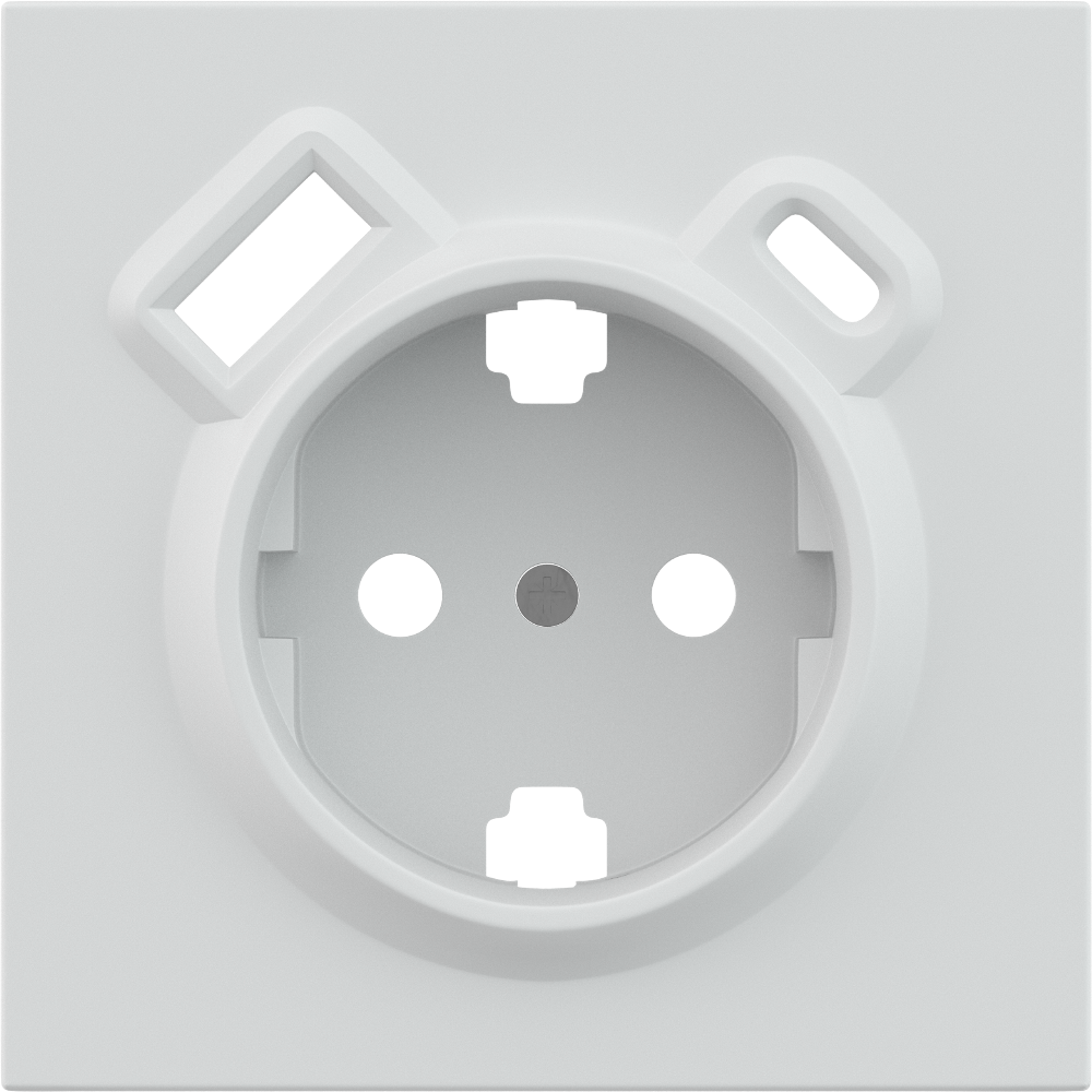 Розетка встраиваемая Donel R98 с заземлением и шторками + зарядка USB A+C 20W Белый матовый DA15500-DA22233 — изображение 2