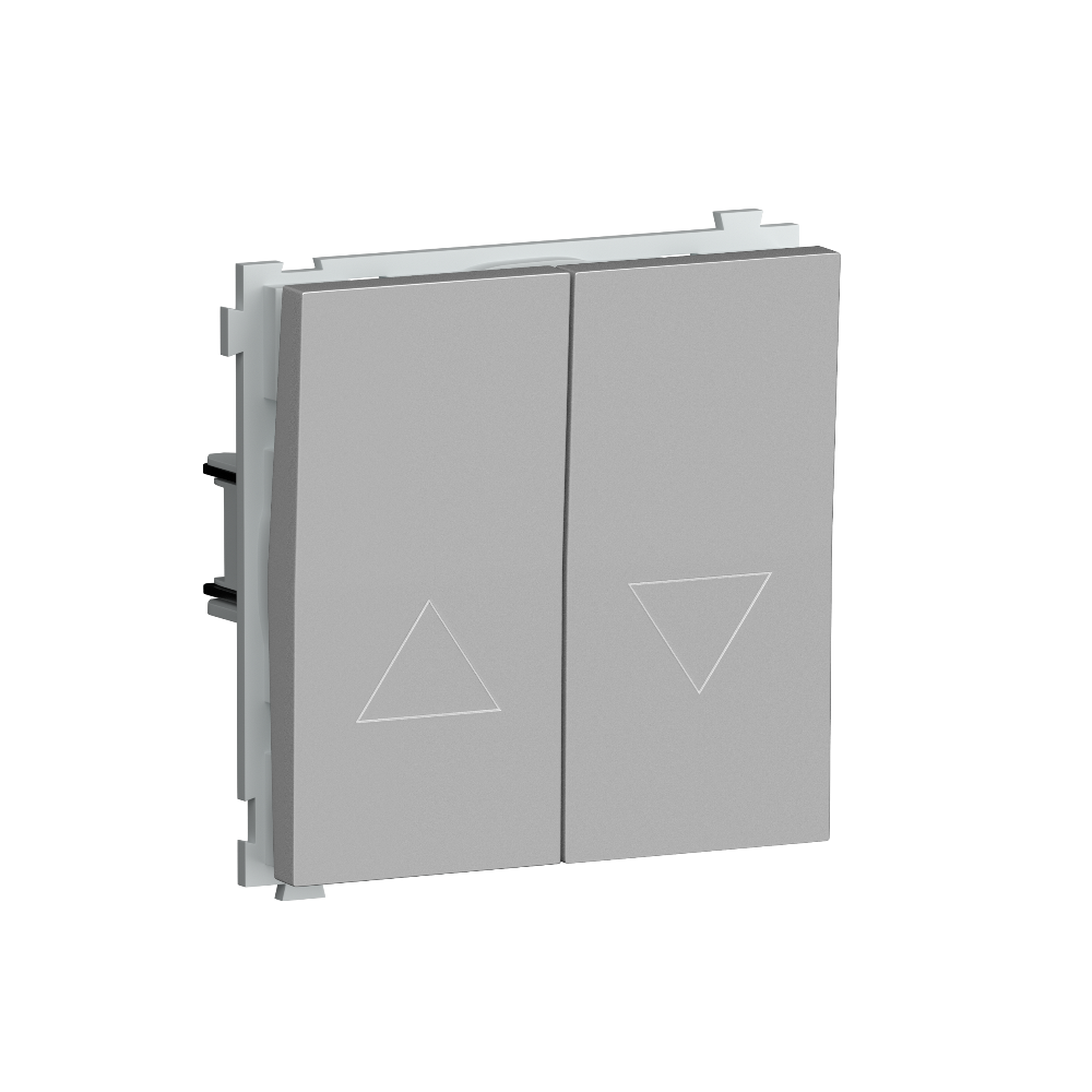 Выключатель жалюзи встраиваемый Donel R98 Алюминий матовый DA15800-DA29426