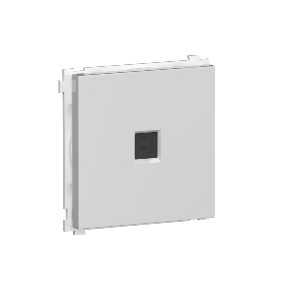 Розетка встраиваемая Ethernet Donel R98 RJ45 cat.6 Белый глянцевый DA16200-DA83903