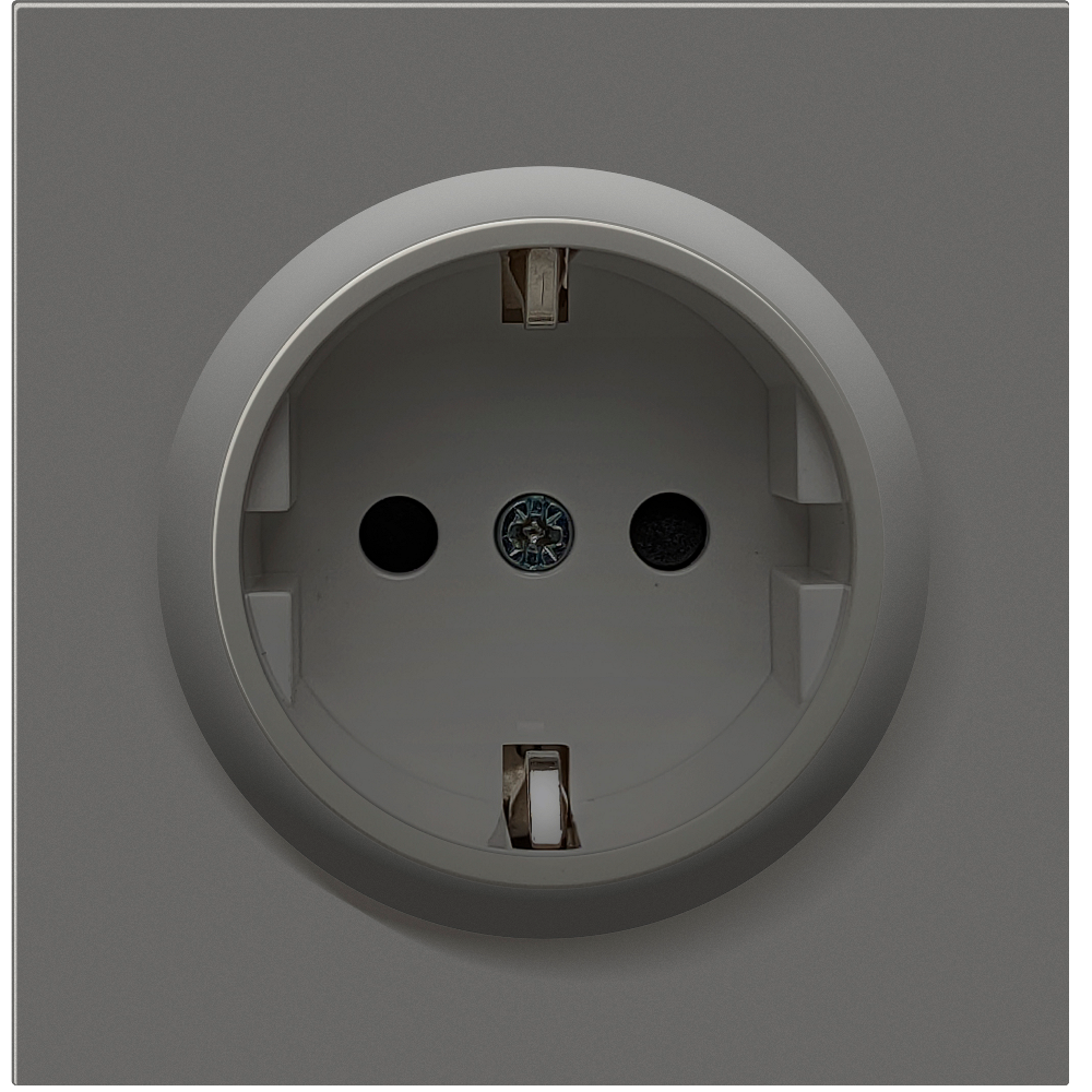 Розетка встраиваемая Donel R98 Schuko с заземлением и шторками на клеммах Шоколад матовый DA17700-DA22042 — изображение 2