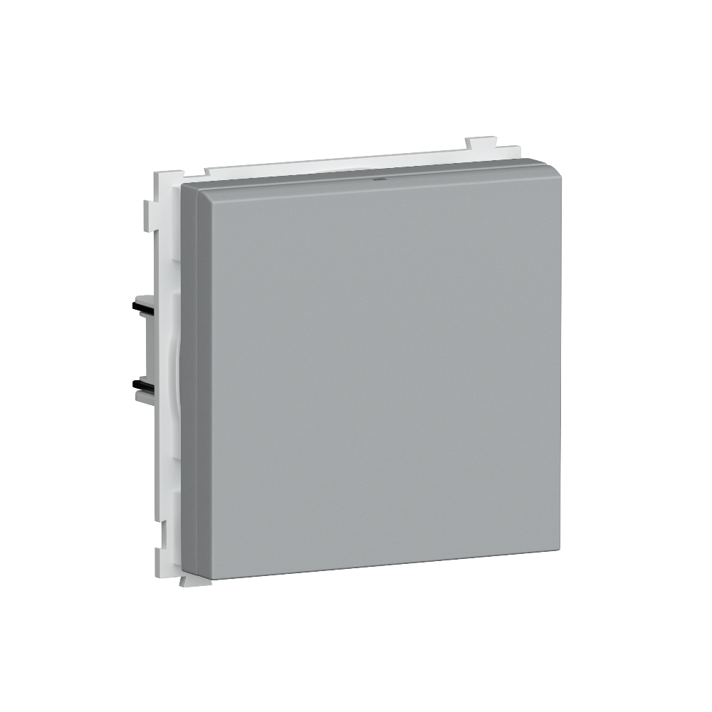 Розетка встраиваемая Donel R98 Schuko с крышкой и заземлением на клеммах Серый матовый DA17700-DA52040 — изображение 2