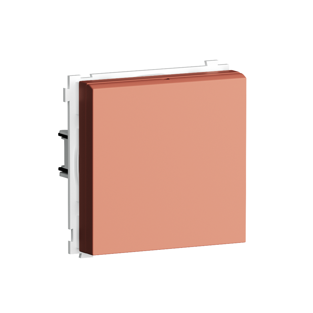 Розетка встраиваемая Donel R98 Schuko с крышкой и заземлением на клеммах Коралл матовый DA17700-DA52045 — изображение 2