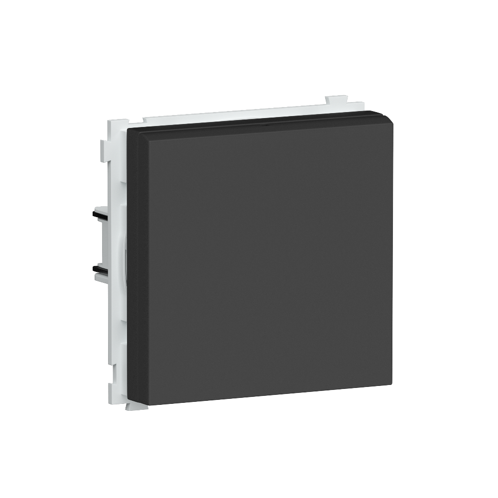 Розетка встраиваемая Donel R98 Schuko с крышкой и заземлением на винтах Черный матовый DA18800-DA52028 — изображение 2