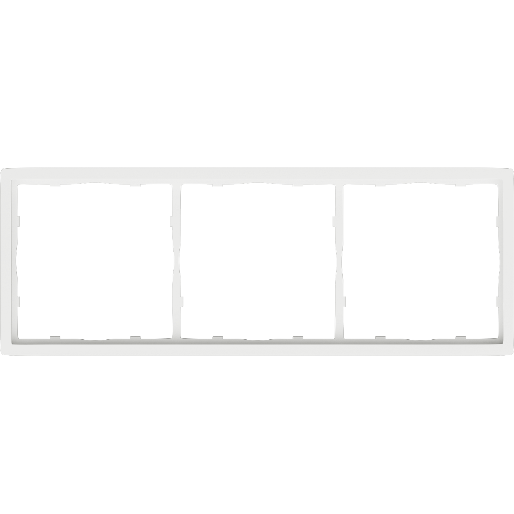 Рамка пластиковая Donel R98 на 3 поста Белый матовый DA21333