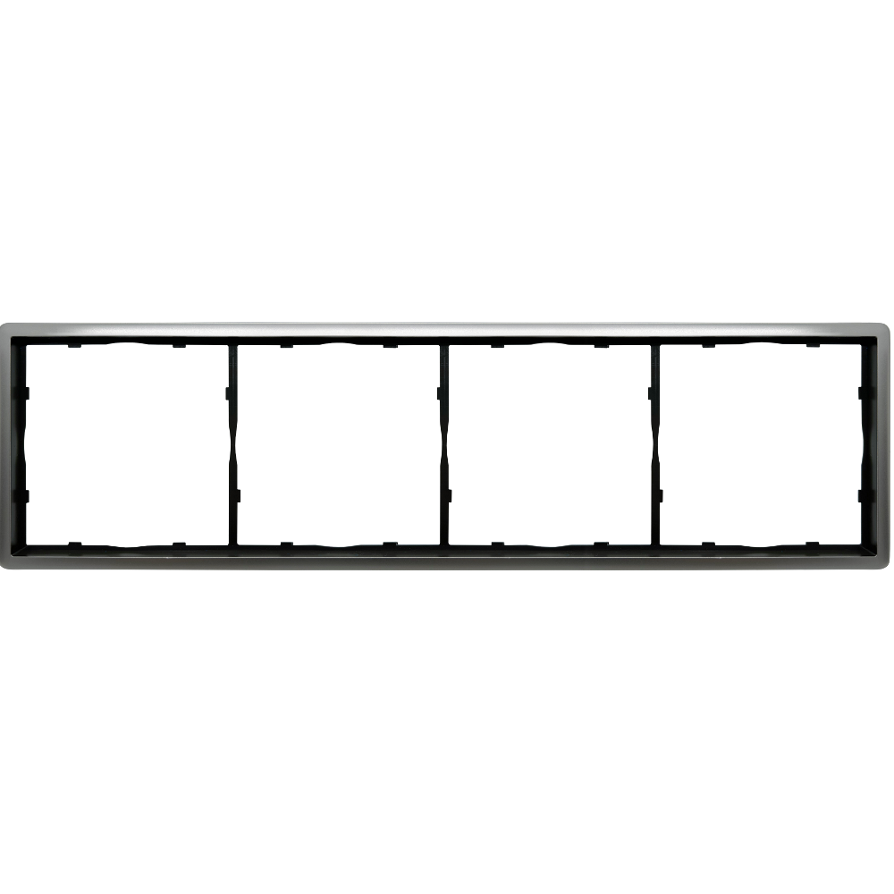 Рамка из металла Donel R98 Metal на 4 поста Благородная сталь DA214ES