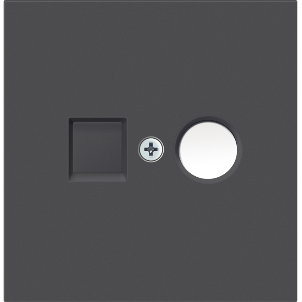 ТВ-розетка встраиваемая оконечная Donel R98 Черный матовый DA30100-DA87928 — изображение 2