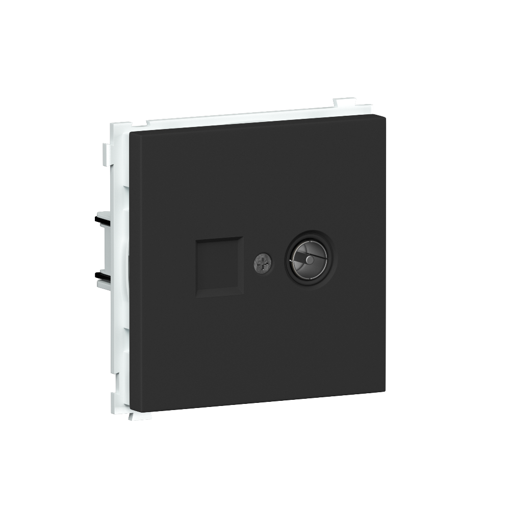 ТВ-розетка встраиваемая оконечная Donel R98 Карбон матовый DA30100-DA87930