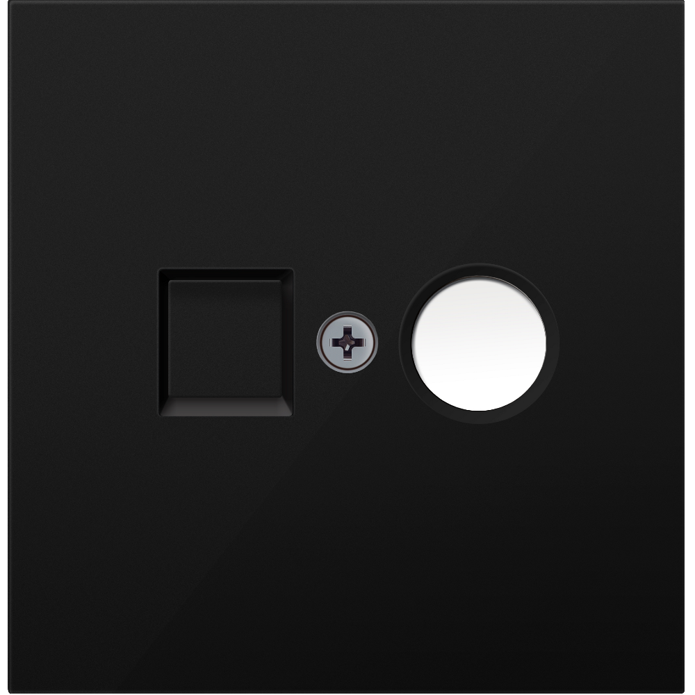 ТВ-розетка встраиваемая оконечная Donel R98 Карбон матовый DA30100-DA87930 — изображение 2