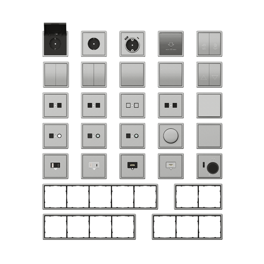 ТВ-розетка встраиваемая оконечная Donel R98 Metal Благородная сталь DA30100-DA879ES — изображение 3