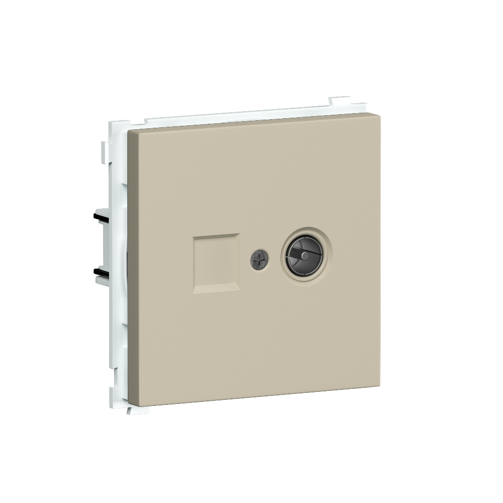 Розетка встраиваемая TV-SAT Donel R98 F-разъём Кашемир матовый DA30200-DA87935