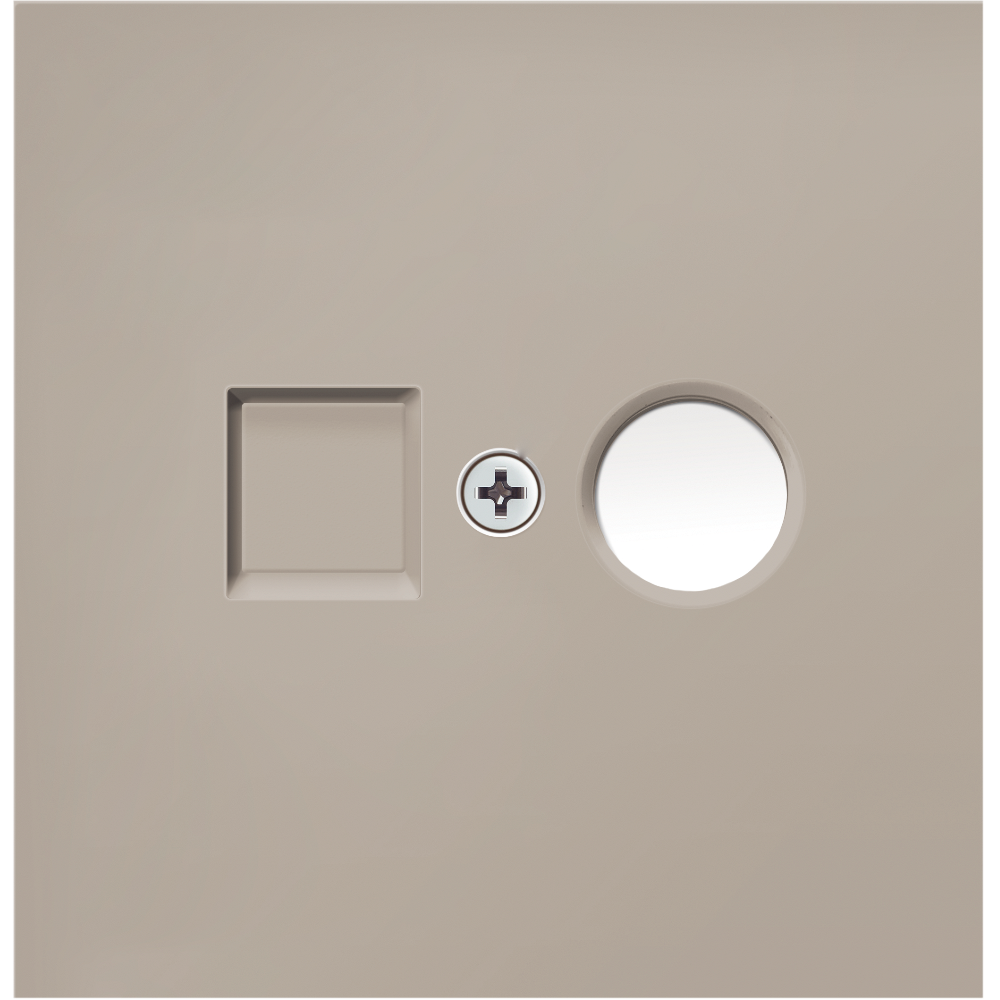 Розетка встраиваемая TV-SAT Donel R98 F-разъём Кашемир матовый DA30200-DA87935 — изображение 2