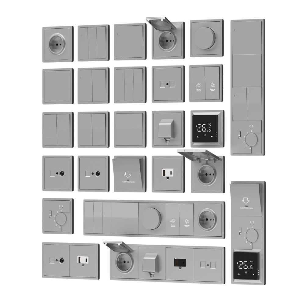 Розетка встраиваемая комбинированная Donel R98 RJ45+ SAT Алюминий матовый DA30600-DA88926 — изображение 2
