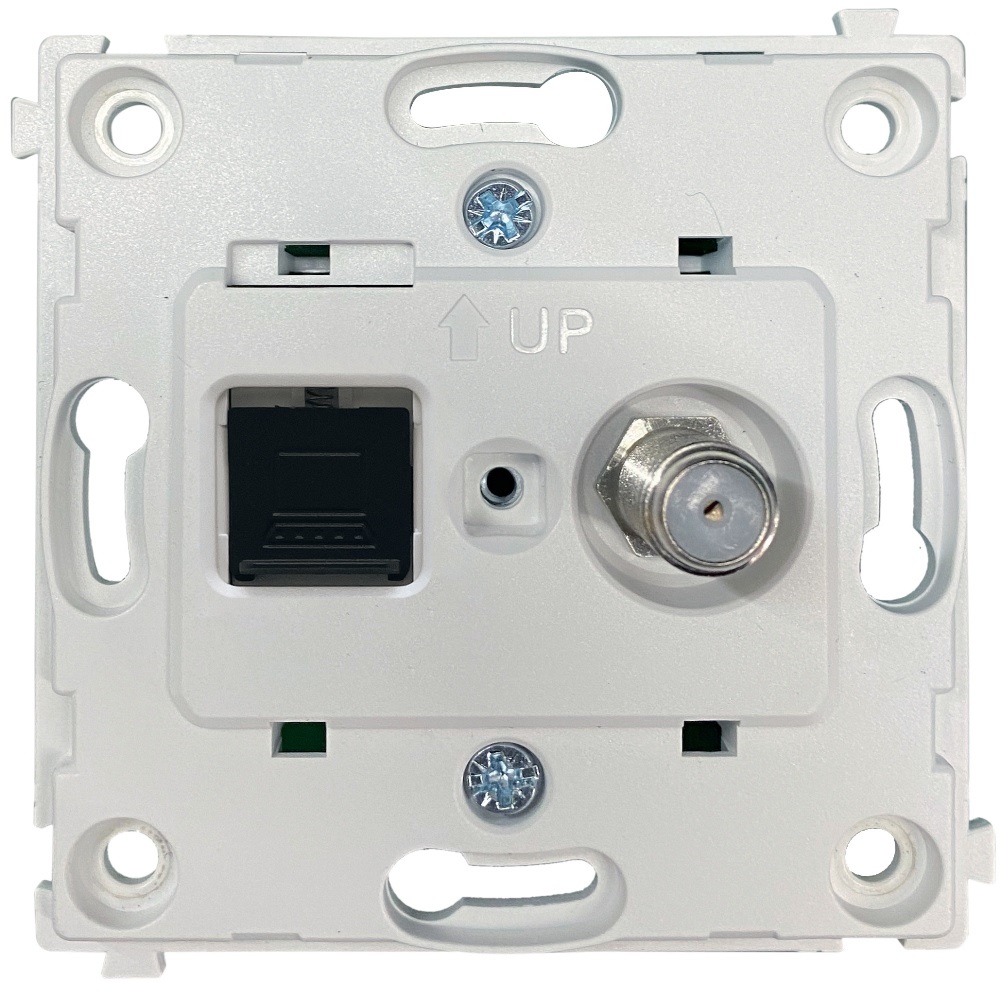 Розетка встраиваемая комбинированная Donel R98 RJ45+ SAT Алюминий матовый DA30600-DA88926 — изображение 4