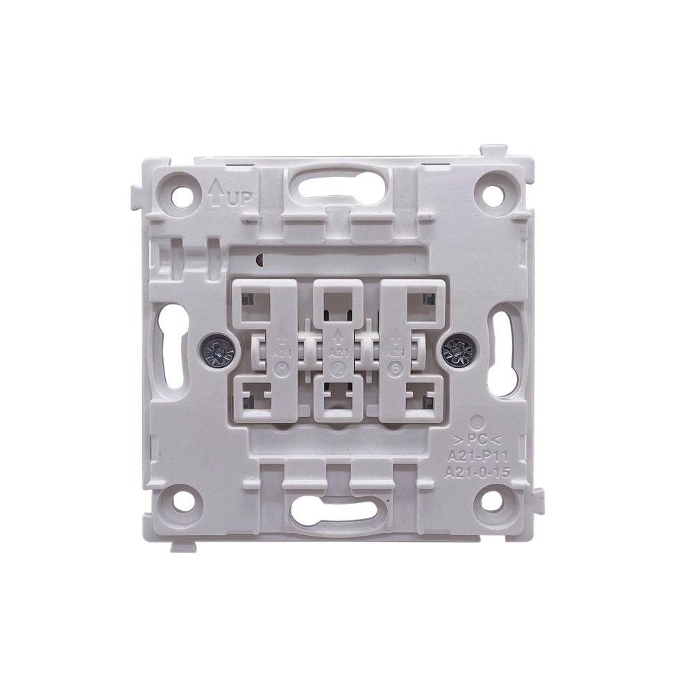 Выключатель трехклавишный встраиваемый Donel R98 звонкового типа Кашемир матовый DA35100-DA29335 — изображение 4