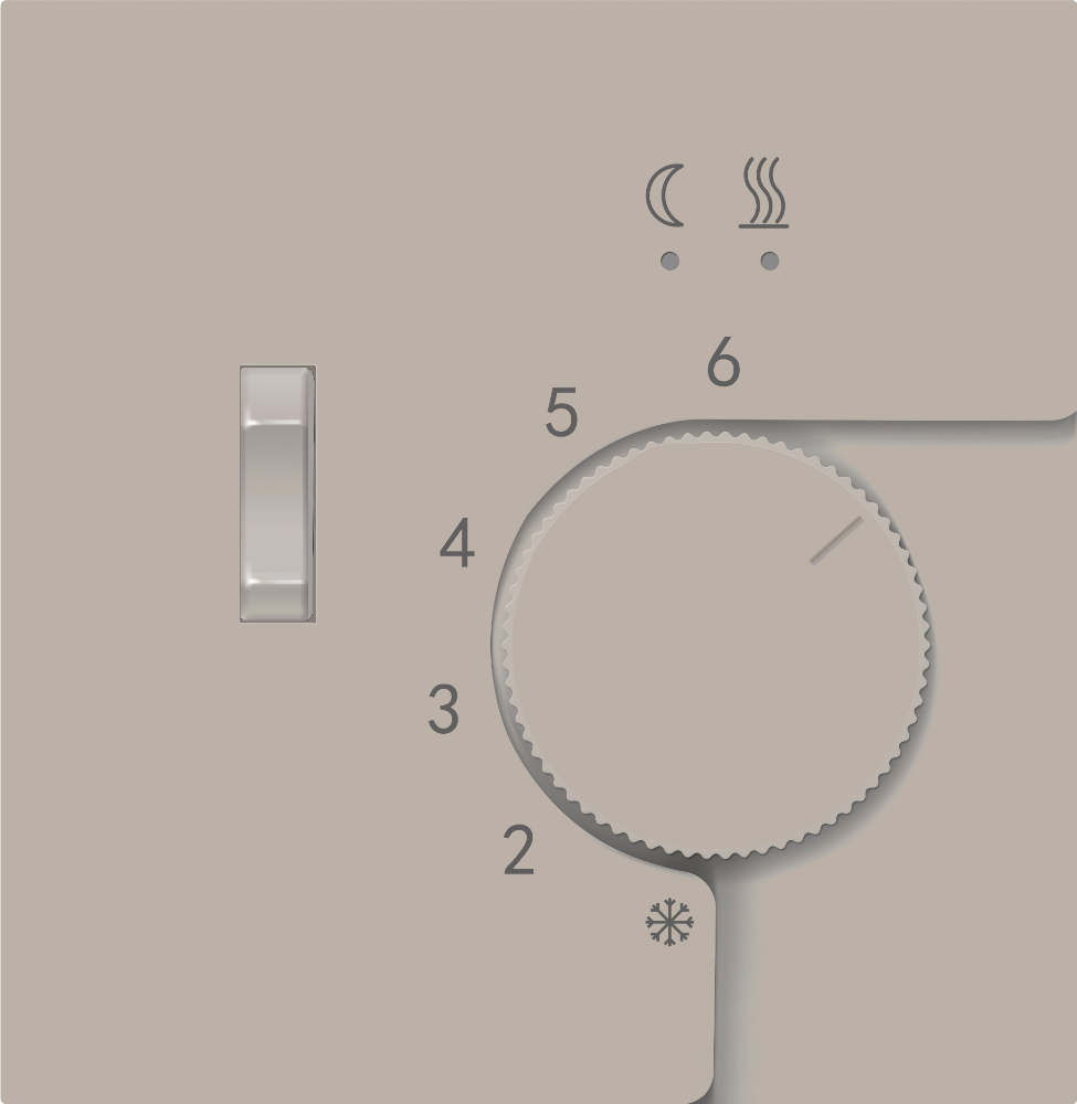 Терморегулятор механический Donel R98 с внешним датчиком пола Кашемир матовый DTEF231-DA14935 — изображение 2
