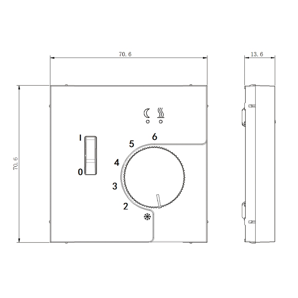 Терморегулятор механический Donel R98 с внешним датчиком пола Изумруд матовый DTEF231-DA14939 — изображение 5