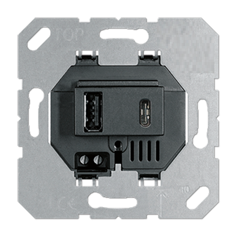 Розетка встраиваемая USB Donel R98 3.1A тип A, С Шоколад матовый DUSB3100ANC-DA27642 — изображение 4