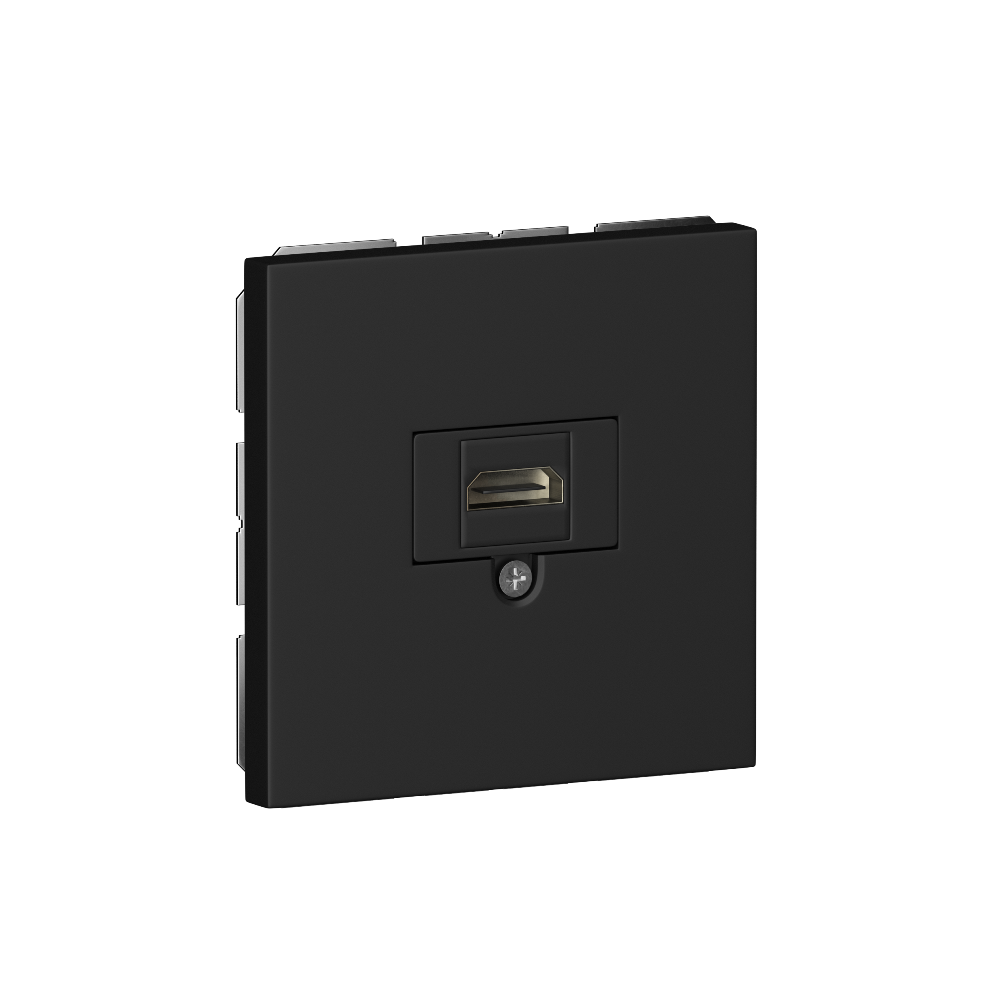 Розетка встраиваемая HDMI Donel R98 2.0a Карбон матовый STRS20A-DA27630