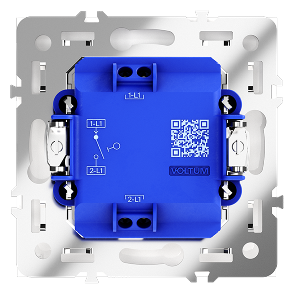 Выключатель одноклавишный встраиваемый Voltum S70 Белый Глянцевый VLS010101 — изображение 3