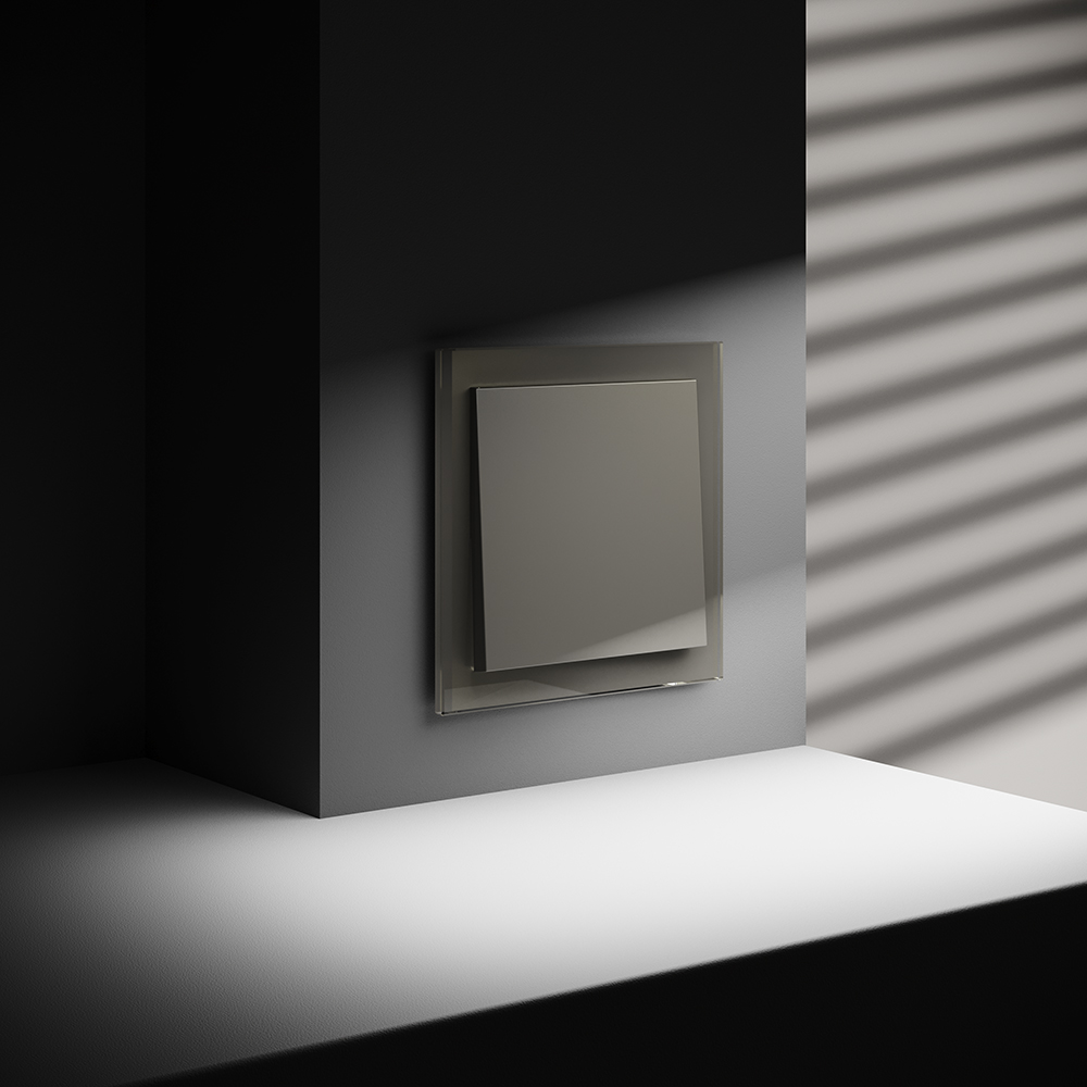 Выключатель одноклавишный встраиваемый с самовозвратом Voltum S70 Шелк VLS010604 — изображение 4